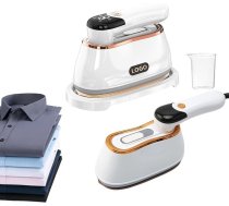 Ceļojumu tvaicētājs 1200 W tvaicētājs Ruspela tvaicētājs apģērbiem Rokas tvaicētājs ar 3 tvaika līmeņiem 180 ml ūdens tvertne Pastāvīga tvaika veiktspēja 14-30 g/min mājām un ceļojumiem
