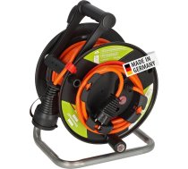 Brennenstuhl Garant G Bretec IP44 dārza kabeļu rullis ar pārstrādātas plastmasas komponentiem (ar 23 + 2 m kabeļa, oranžā krāsā, no speciālas plastmasas, īstermiņa lietošanai ārpus telpām, ražots Vācijā)