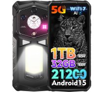 Ulefone Armor 29 Ultra Āra mobilais tālrunis 5G AI viedtālrunis 32GB+1TB/SD-2TB, 6,67 collu FHD+ 120Hz AMOLED + 1,04 collu subekrāns Android 15, 21200mAh 120W 50MP + 50MP + 50MP + 50MP + 64MP nakts redzamības / 3