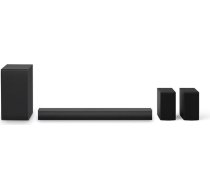 LG DS40TR 4.1 skaņas josla (400 W) ar bezvadu zemfrekvences skaļruni, HDMI un Bluetooth, saderīga ar WowCast, mājas kinozāles skaņas sistēma, plāns dizains, melna [2024]