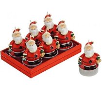 Tējas lampu komplekts 6 gab Santa 6 x 4 cm Tējas lampu komplekts Santa Claus Krāsains 6 gab., aptuveni 7 x 4 cm, dāvanu kastītē Koks/Plastmasa