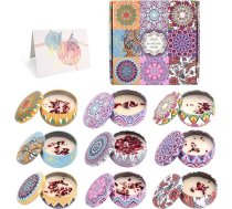 Aromatizētu sveču dāvanu komplekts sievietēm, 9 gabaliņu aromātiskās sveces, sveces relaksācijas dāvana sievietēm, sojas vaska sveču komplekts Mātes dienai, Ziemassvētkiem, dzimšanas dienai, Valentīna dienai, vannas istabai, jogai (9 gab.)
