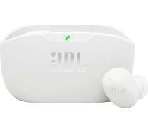 JBL Wave Buds 2 bezvadu Bluetooth In-Ear austiņas ar trokšņu slāpēšanu, 40 stundu atskaņošana, JBL Pure Bass skaņa, Smart Ambient tehnoloģija, IP54 ūdens un putekļu izturība, daudzpunktu savienojums, baltas krāsas