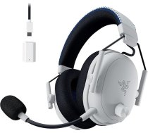 Razer BlackShark V3 Pro priekš PlayStation - bezvadu e-sporta austiņas ar aktīvo trokšņu slāpēšanu (ANC) - Triforce 50 mm draiveris - HyperSpeed 2,4 GHz - THX Spatial Audio - PS5/PC | White