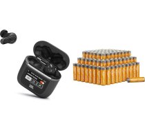 JBL Tour Pro 2 - īstas bezvadu austiņas ausīs - līdz 40 stundām atskaņošanas laika ar vienu akumulatora uzlādi un Amazon Basics AA sārmu baterijām