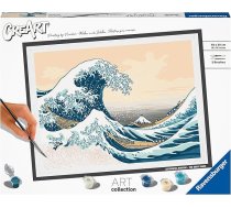 Ravensburger CreArt 23690 - Lielais vilnis (Hokusai) - gleznošana pēc skaitļiem pieaugušajiem, DIY gleznošanas komplekts ar otu un akrila krāsām, dāvana sievietēm un vīriešiem, gleznošana pieaugušajiem