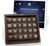 Pralinenbote Genussmanufaktur - Šokolādes Adventes kalendārs 2024 ar 24 ekskluzīvām šokolādes konfektēm bez alkohola - eleganta Ziemassvētku dāvana viņam un viņai