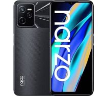 realme Narzo 50A Prime - 4+64GB viedtālrunis 16,7 cm (6,6 collu) FHD+ Full Screen, 50 MP AI trīskāršā kamera, jaudīga 5000 mAh baterija, spēcīgs Unisoc T612 procesors, zibspuldze melna, bez barošanas bloka