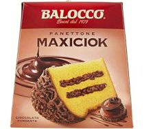 4 x Balocco Panettone Maxiciok ar Cioccolato fondente Ziemassvētku saldumi ar tumšo šokolādi 800 g