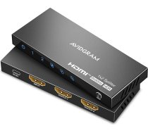 AVIDGRAM HDMI sadalītājs 1 in 2 Out - 8K 60Hz, 4K 120Hz, atbalsta 8K 40Gbps Xbox Series X, PS4 Pro, PS5, UHD TV un monitoriem
