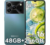DOOGEE Note 56 Plus Android 16 viedtālrunis, 48GB+256GB/2TB, 6150mAh, 6,56" HD+ rokas, 8,45mm ultraschlankes, 50MP+8MP kamera, NFC/Fingerabdruck/Dual-SIM/GPS/OTG