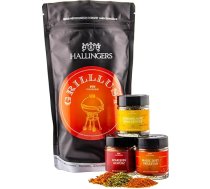 Hallingers Grilllust - Grill Wonder Bag dāvanu komplekts Magic Dust Spareribs & Summer Mood Spices for the Barbecue Party (maisiņš) - dāvanu idejas Ziemassvētki un dāvanas Adventes kalendārs Dzimšanas dienas laimes vēlējumi