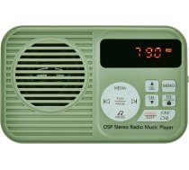 Docooler HRD-231 Pārnēsājams FM radio Bezvadu BT skaļrunis TF kartes mūzikas atskaņotājs Daudzfunkcionāls radio ar apgaismojumu 3,5 mm austiņu ligzda C tipa uzlādējams USB izeja