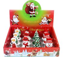 Emartbuy Teelicht Kerze | 3,5cm x 5cm Kerze | Bis zu 5 Stunden Brenndauer | Sortierte Kerzen Weihnachtsmann Sonwman Weihnachtsbaum - 12 Stück - Set 1