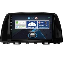 Android 12 IPS Auto Radio piemērots Mazda Atenza Mazda 6 (2012-2015) - Iebūvēts CarPlay Android Car - Bezmaksas atpakaļgaitas kamera - 2G + 32G - 9 collu 2 DIN - DAB stūres vadība WiFi Fast