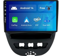 SXAUTO Android 13 IPS autoradio Toyota Aygo/Peugeot 107/Citroen C1 (2005-2014) - Iebūvēts CarPlay/Android Car - Bez kameras - 2G + 32G - DAB Fast Boot vadība no stūres - 2 DIN 10,1 collas