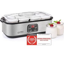 TZS First Austria - Jogurta pagatavošanas ierīce 25 W ar 8 stikla trauciņiem pa 180 ml līdz 1,4 L mājas jogurta pagatavošanas ierīce ar temperatūru 20-55 °C, automātisku izslēgšanos un LCD displeju - jogurta pagatavošanas ierīce balta