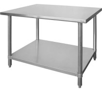 Centrālais galds ar pieskrūvētu plauktu Budget Line - 160x60x85 cm