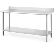 Sienas galds ar pieskrūvētu malas plauktu Budget Line 120x60x95 cm