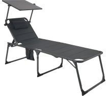 Technaxx saliekamais sauļošanās krēsls ar 20 W saules aizsardzību pret saules stariem TX-275 - regulējams atzveltnes atzveltnis, 120 kg kravnesība, IP54, USB-A un USB-C pieslēgvietas, ar sānu kabatām glabāšanai, ideāli piemērots kempingiem u