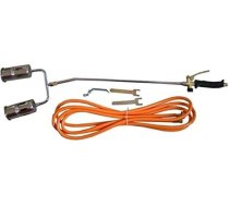 MP-Store deglis - 110 kW profesionāls dubultais gāzes deglis, jumta deglis, liesmas ierīce, nezāļu iznīcināšanas deglis, oranžs, metāls