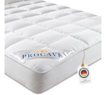 PROCAVE Micro-Comfort matrača gultas aizsargs, balts, 180 x 200 cm, ar iestrādātu apmali, augstums līdz 30 cm, piemērots arī kastu atsperēm un ūdens gultām, mikrošķiedra, 100% poliesters, matrača pārvalks