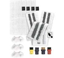 14 Karcher tvaika tīrītāja piederumu komplekts Karcher tvaika tīrītājam SC2 SC3 SC4 SC5 Easyfix 4 grīdas lupatiņas, 3 slīpēšanas lupatiņas, 3 salvetes ar rokas sprauslu, 4 apaļas birstes - pilnīgs tīrīšanas komplekts