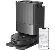 roborock Qrevo robotizētais putekļsūcējs ar mopēšanas funkciju, 5500Pa sūkšanas jauda, 3D kartēšana, dubultā rotējošā mopa, mopēšanas robots melns (atjaunots)