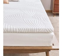 Sweetnight Gel-Foam Topper for Box Spring Bed & Mattress Protector, matrača pārvalks, matrača pārvalka augstums 5 cm, 3 cm gēla atmiņas putas, 2 cm liela apjoma putas, mazgājams pārvalks līdz 60 °C temperatūrā