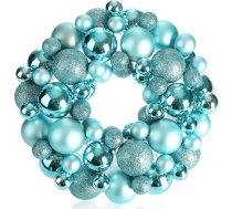 com-four® Durvju vainags Ziemassvētkiem - Adventes vainags ar dažādām Ziemassvētku balviņām skaistās krāsās - skaists, mirdzošs Ziemassvētku rotājums - galda vainags