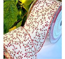 10m x 63mm vadu malas lentes Ziemassvētku eglīte Tinsel vainags Dāvanu loki