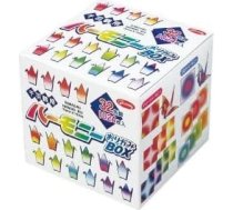 Origami papīrs - Origami papīra dāvanu komplekts - Senbazuru (1000 dzērvju) - Harmonijas kārba - 4 dažādi modeļi - 8 krāsu kombinācijas - 32 lapas katrai kombinācijai - kopā 1024 lapas - 7,5cm x 7,5cm