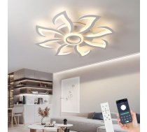 LED griestu gaisma Dzīvojamā istaba 80 W moderna griestu gaisma balta ar tālvadības pulti Krāsu maiņa 3000 K - 6000 K Dimmable griestu apgaismojums guļamistabai, dzīvoklim, birojam (balta, B)