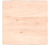Masīvkoka ozolkoka galda virsma Dabīgā mala 60 x 60 x 2 cm Galda virsma restorānam Ēdamistaba Dzīvojamā istaba Biroja mēbeles Galda galda virsma Galda virsma