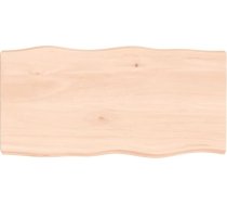 Masīvkoka ozolkoka galda virsma Dabīgā mala 80 x 40 x 6 cm Galda virsma restorānam Ēdamistaba Dzīvojamā istaba Biroja mēbeles Galda galda virsma Galda virsma