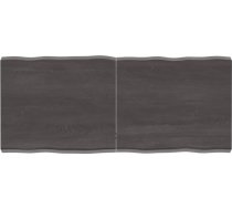 Galda virsma Apstrādāta koka ozols Dabīgā mala Pelēka 140 x 60 x 6 cm Galda virsma restorānam Ēdamistabai Dzīvojamā istaba Biroja mēbeles Darba virsma Galda virsma galda virsma