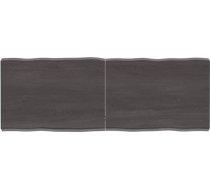 Galda virsma Apstrādāta koka ozols Dabīgā mala Pelēka 140 x 50 x 6 cm Galda virsma restorānam Ēdamistabai Dzīvojamā istaba Biroja mēbeles Darba virsma Galda virsma galda virsma