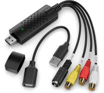 VHS uz digitālo pārveidotājs, RCA uz USB audio pārveidotājs, USB 2.0 video ierakstīšanas karte, pārveido VHS uz digitālo VHS VCR Mini DV Hi8 DVD MAC/PC