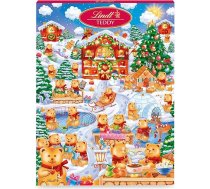 Lindt šokolāde, Teddy Slēpto priekšmetu adventes kalendārs 2025, 265 g, 24 saldie pārsteigumi, daļēji pildīta ar piena krēmu, svētku šokolādes dāvana bērniem adventes laikā