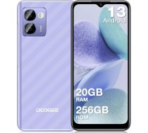 DOOGEE N50 Pro Mobilais telefons bez līguma [2024], 20GB RAM 256GB ROM (1TB TF), Android 13 viedtālrunis, 6.52" HD+ viedtālrunis bez līguma, Octa-Core, 50MP + 8MP, 4G Dual SIM/Face ID/Fingerprint, 4200mAh baterija