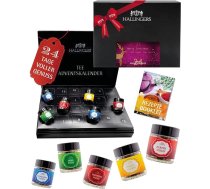 Hallingers Genuss Manufaktur Tējas Adventes kalendārs - 24 augstākās kvalitātes tējas šķirnes glāzē, zāļu tēja, augļu tēja, melnā tēja, zaļā tēja, tēja, dāvana sievietēm, vīriešiem, tējas mīļotājiem, Ziemassvētku kalendārs 2