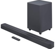 JBL Bar 500 - kompakts 5.1 kanālu skaņu panelis mājas kinozāles skaņas sistēmai - bezvadu Bluetooth skaļrunis ar zemfrekvences skaļruni un Dolby Atmos telpisko skaņu - melns