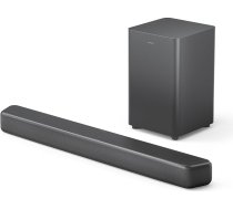 Philips TAB5309 Soundbar 2.1 mit drahtlosem Subwoofer - 2,1 kanāls 240 W, DTS Virtual X, Bluetooth 5.4, HDMI ARC, optische Verbindung und USB-Konnektivität - Dunkelgrau