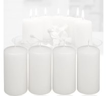 Smart-Planet 4 sveču komplekts Ziemassvētku gaisotnē - balts - 4,8 cm x 6,2 cm - Ziemassvētku sveces Adventes vainags - Adventes sveces Ziemassvētku rotājums