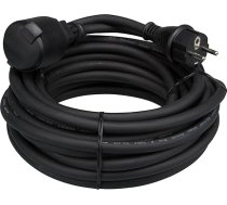 Perel H05RR-F 3G2.5 25m 16A/230V 3680W E/F tipa IP44 gumijas pagarinātājs melns