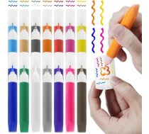28 sveču pildspalvu komplekts, 14 krāsu sveču krāsošanas komplekts, sveces pildspalva 10 ml, vaska kociņi svecēm, viegli lietojams un ātri žūstošs, dzimšanas dienas sveces radošiem un ģimenes locekļiem, Ziemassvētku sveces