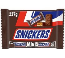 Snickers Minis Chocolate Bulk Pack, karameļu un zemesriekstu mini šokolādes batoniņi, 227g, šokolādes dāvanu ideja, šokolādes beramkravu iepakojums