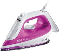 Braun TexStyle 5 SI5225 PU tvaika gludeklis ar FreeGlide 3D pamatni, precīzs uzgalis, vertikāla tvaika padeve, sistēma pret pilēšanu, 200 g/min tvaika padeve, 300 ml tvertne, 2500 W, balta/violeta krāsa