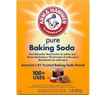 ARM & HAMMER Cepamā soda, tīra cepamā soda, amerikāņu 1. uzticamākais cepamās sodas zīmols, 454 g