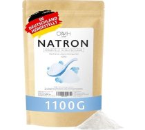 Nātrija pulveris 1100 g (1,1 kg) Pārtikas kvalitātes cepamā soda Cepamā soda Vācu ražošana Augsta tīrība